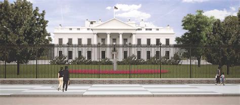 metal fence white house|fencing around the white house.